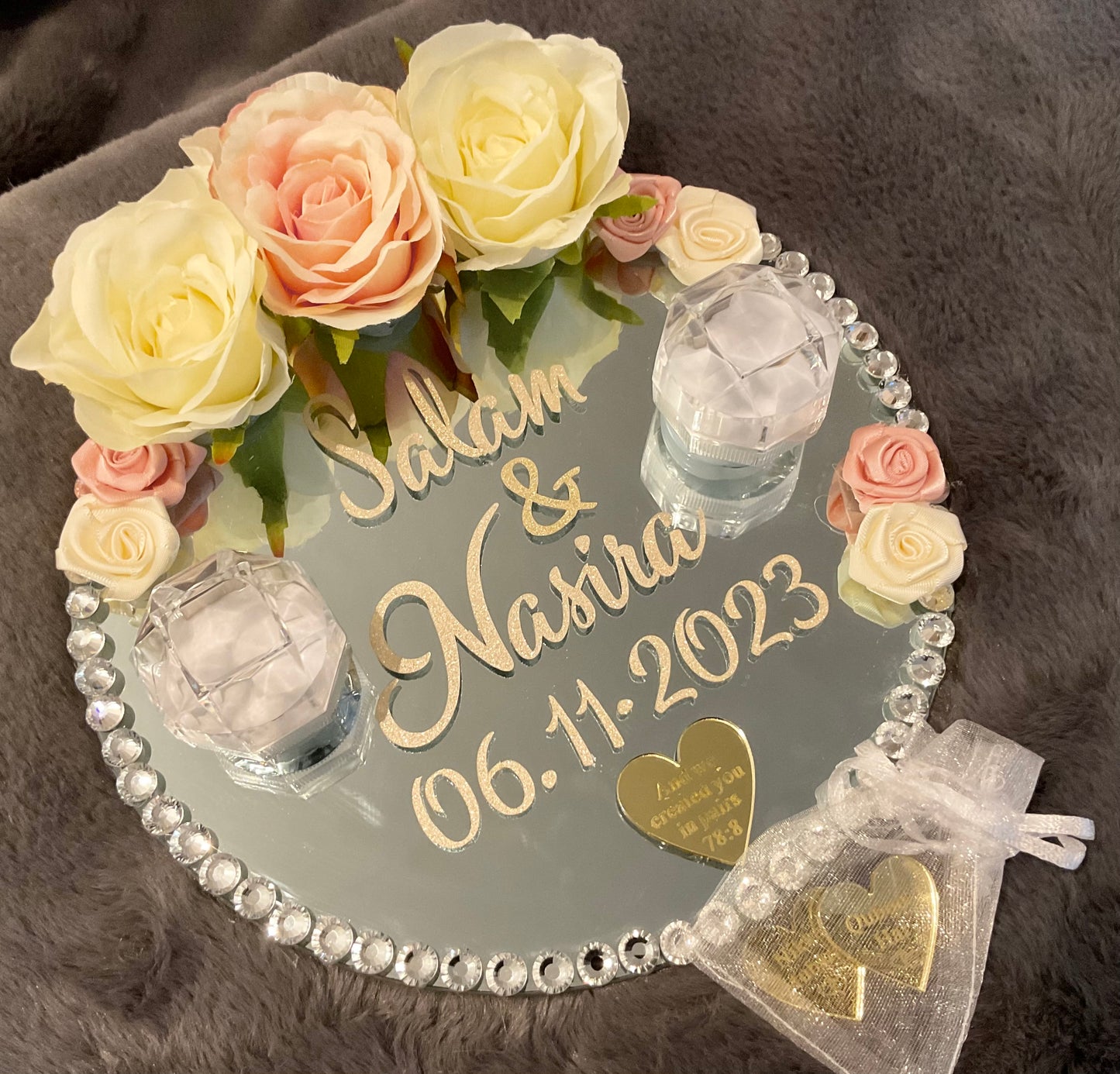 Wedding Ring Tray.Nikkah Tray.- The Nikkah Pen Store