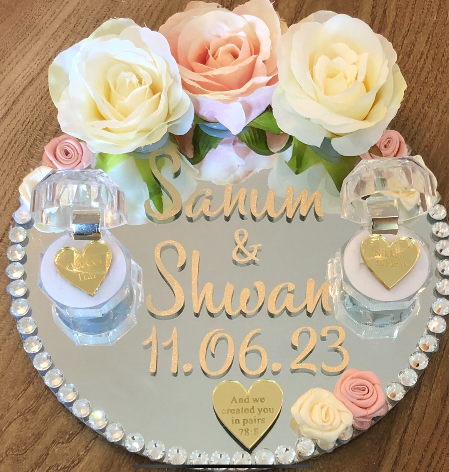 Wedding Ring Tray.Nikkah Tray.- The Nikkah Pen Store