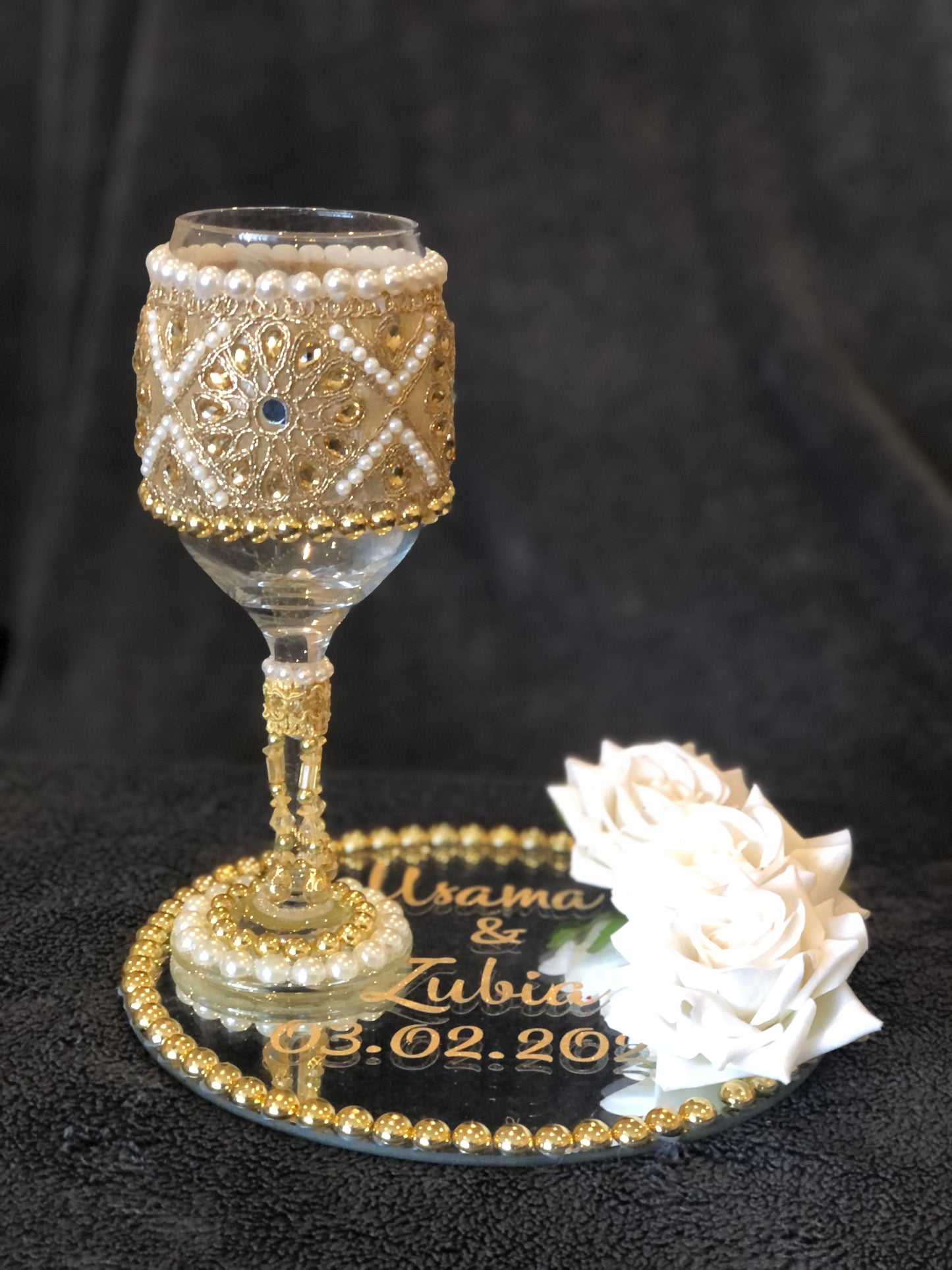 Doodh Pilai Set.Wedding Glass. - The Nikkah Pen Store