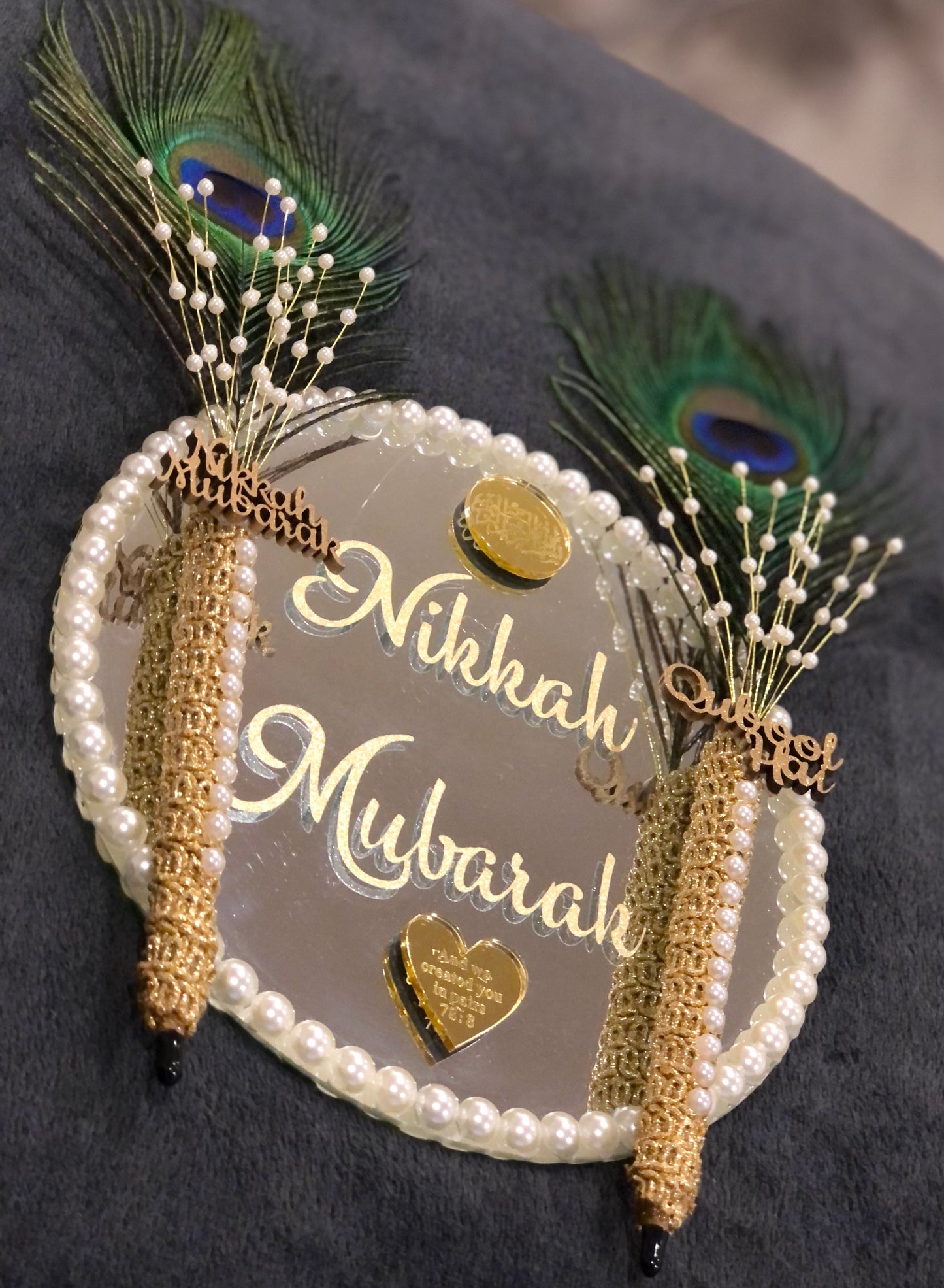 Wedding Pen And Tray Set.Nikkah Pen. - The Nikkah Pen Store
