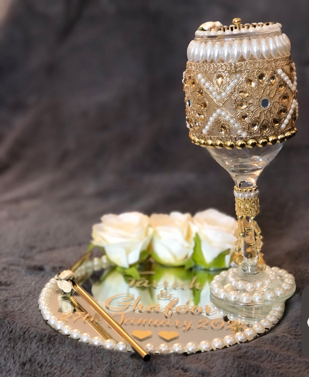 Doodh Pilai Set.Wedding Glass. - The Nikkah Pen Store