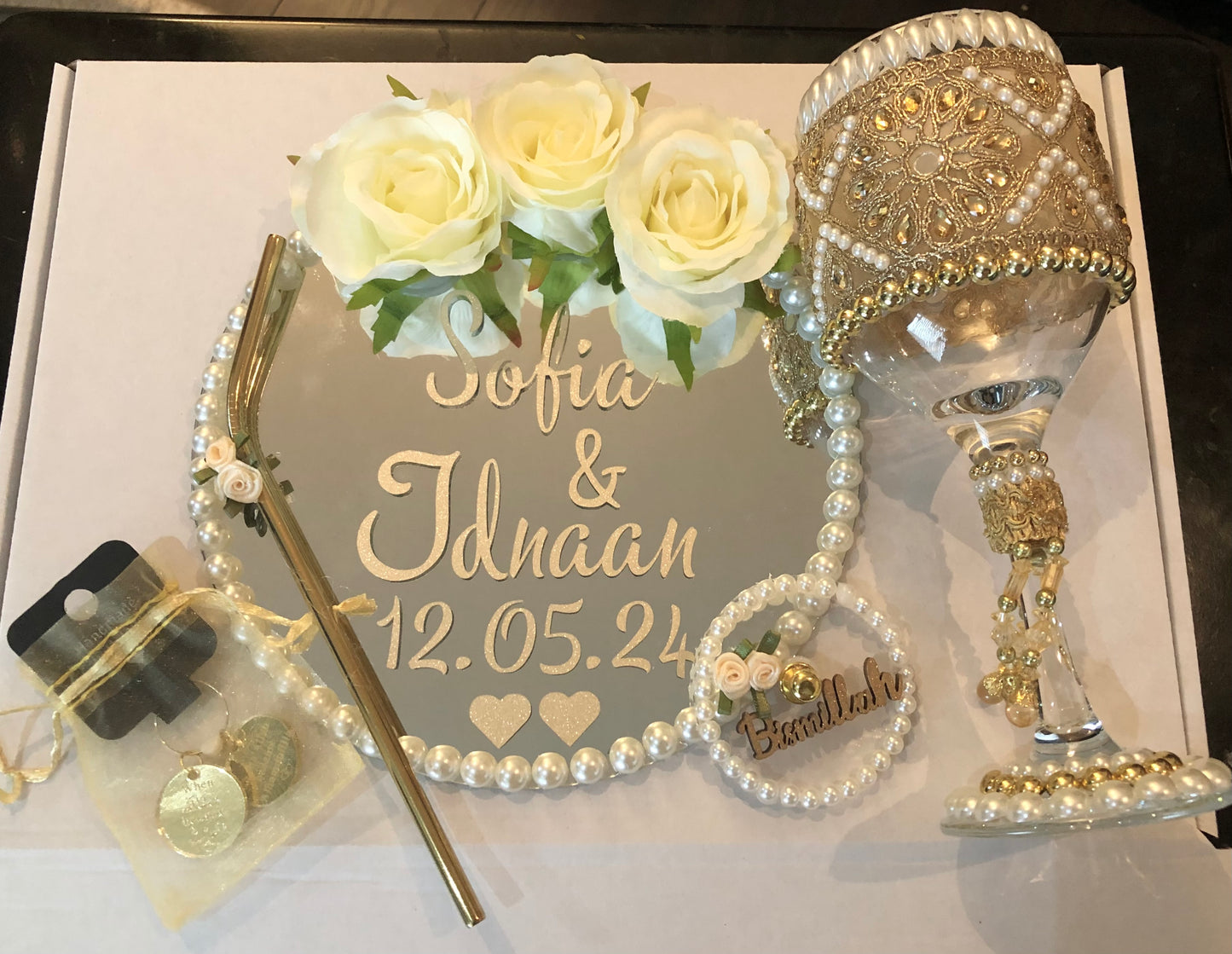 Doodh Pilai Set.Wedding Glass. - The Nikkah Pen Store