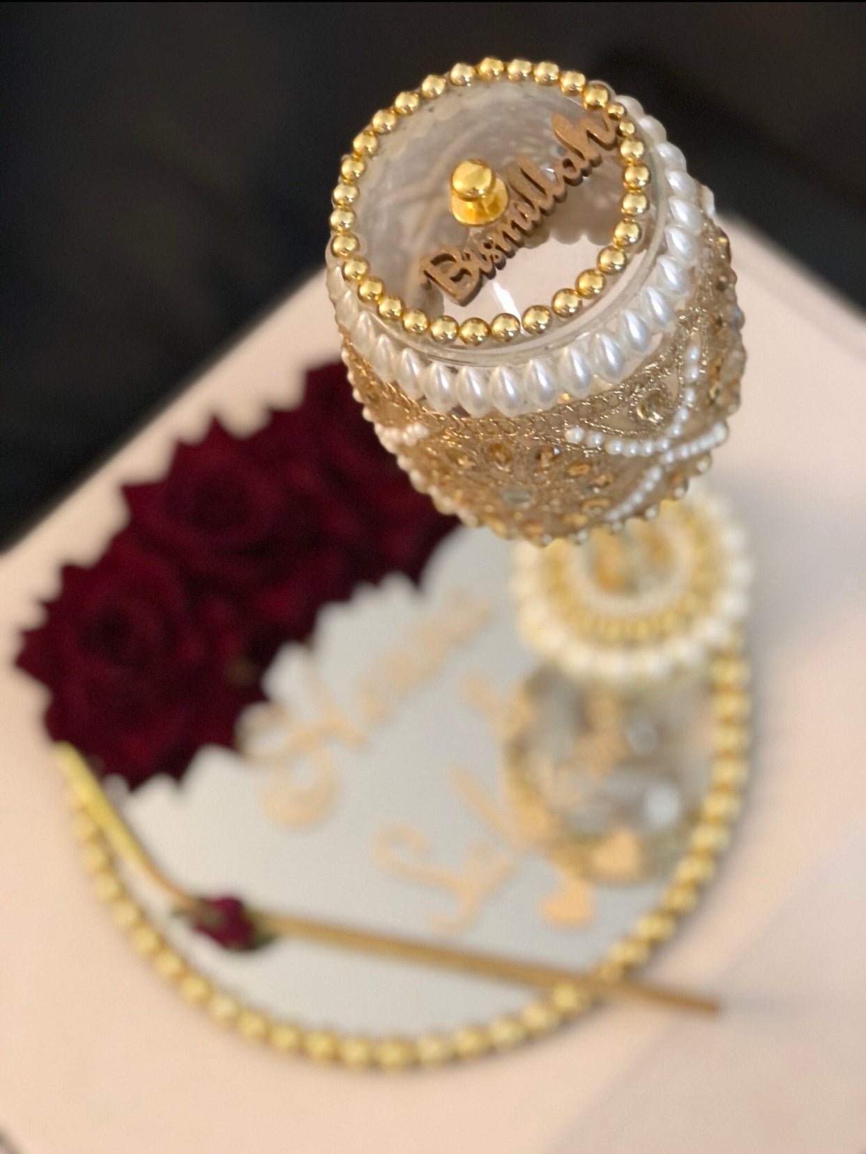 Doodh Pilai Glass Set.Wedding Glass. - The Nikkah Pen Store