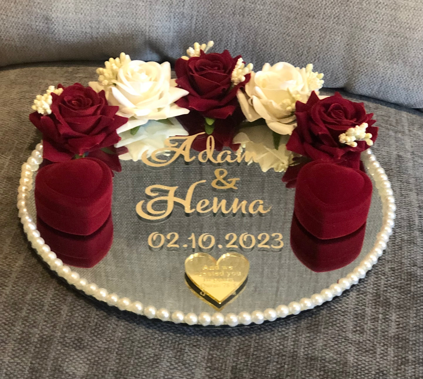 Wedding Ring Tray. - The Nikkah Pen Store