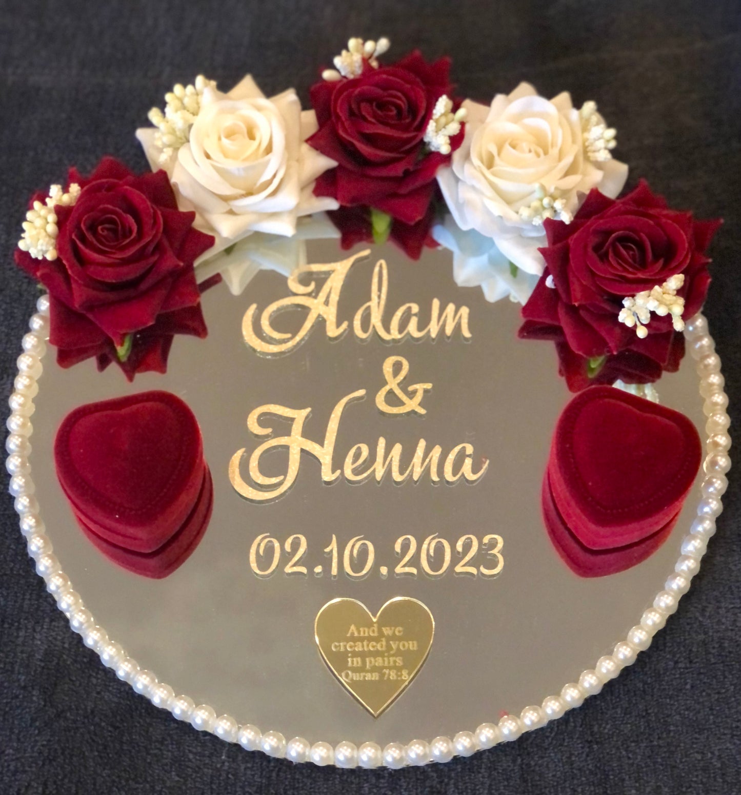 Wedding Ring Tray. - The Nikkah Pen Store
