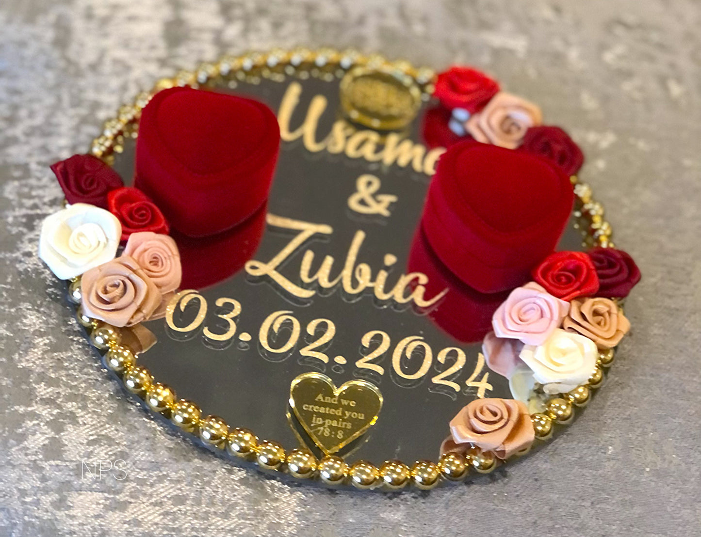 Wedding Ring Tray.Engagement Tray.
