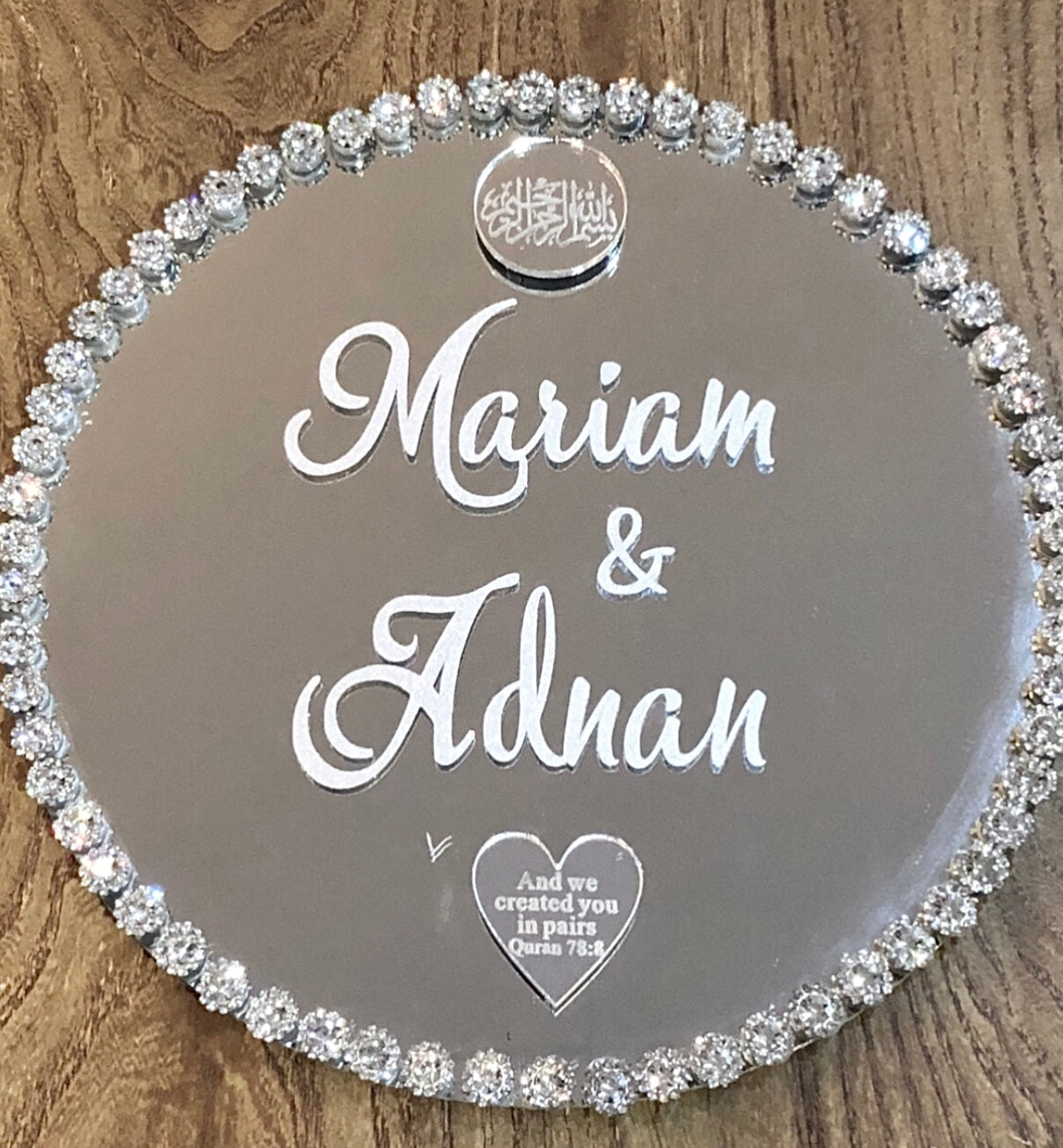 Wedding Tray.Personalised  Wedding Tray.Nikkah Gift.Engagement. - The Nikkah Pen Store