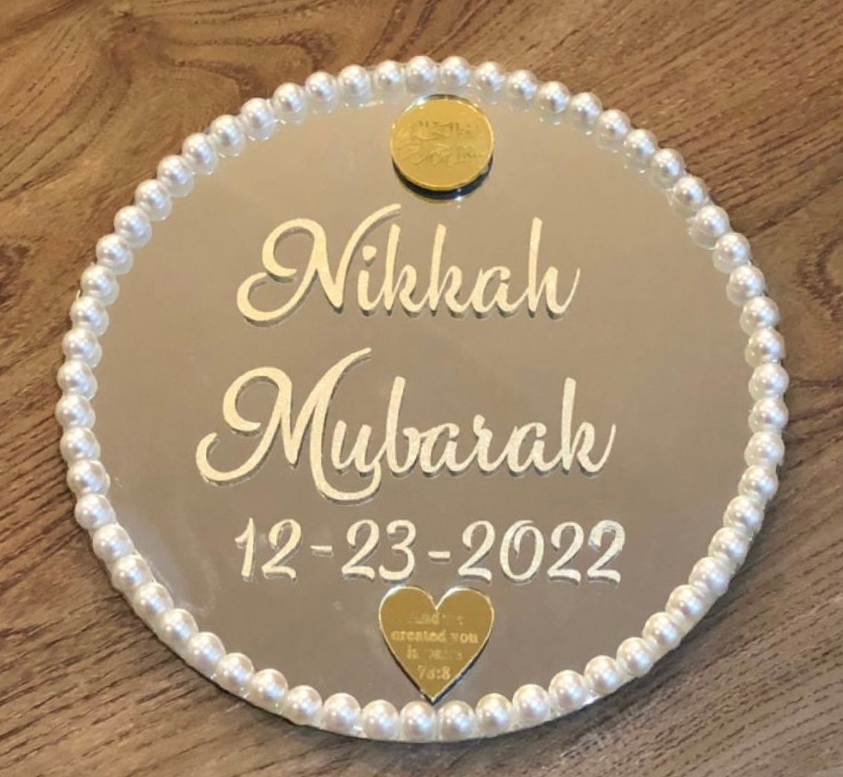 Wedding Tray.Personalised Gifts. Engagement Ring Tray. - The Nikkah Pen Store