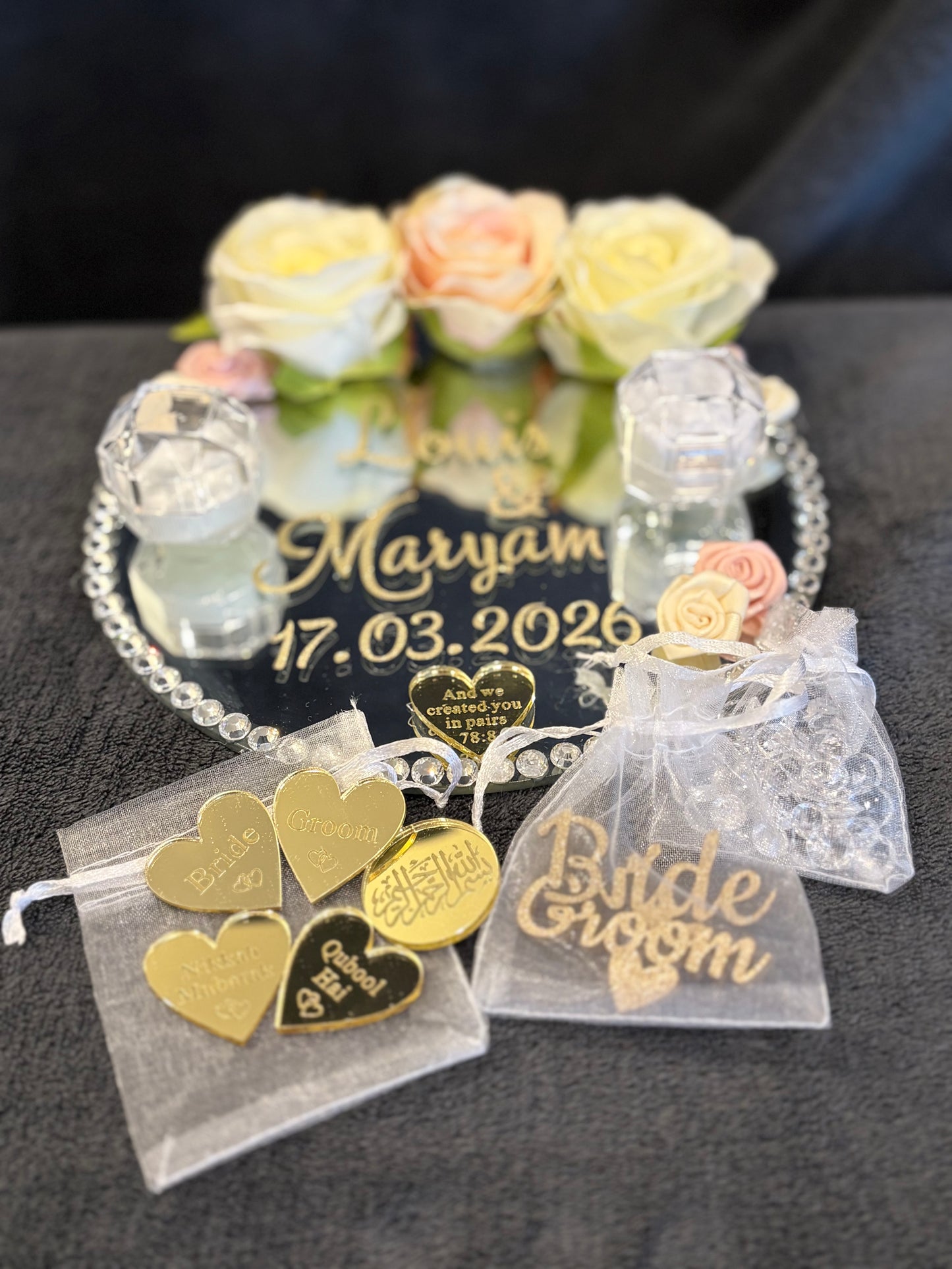 Wedding Ring Tray.Nikkah Tray. - The Nikkah Pen Store