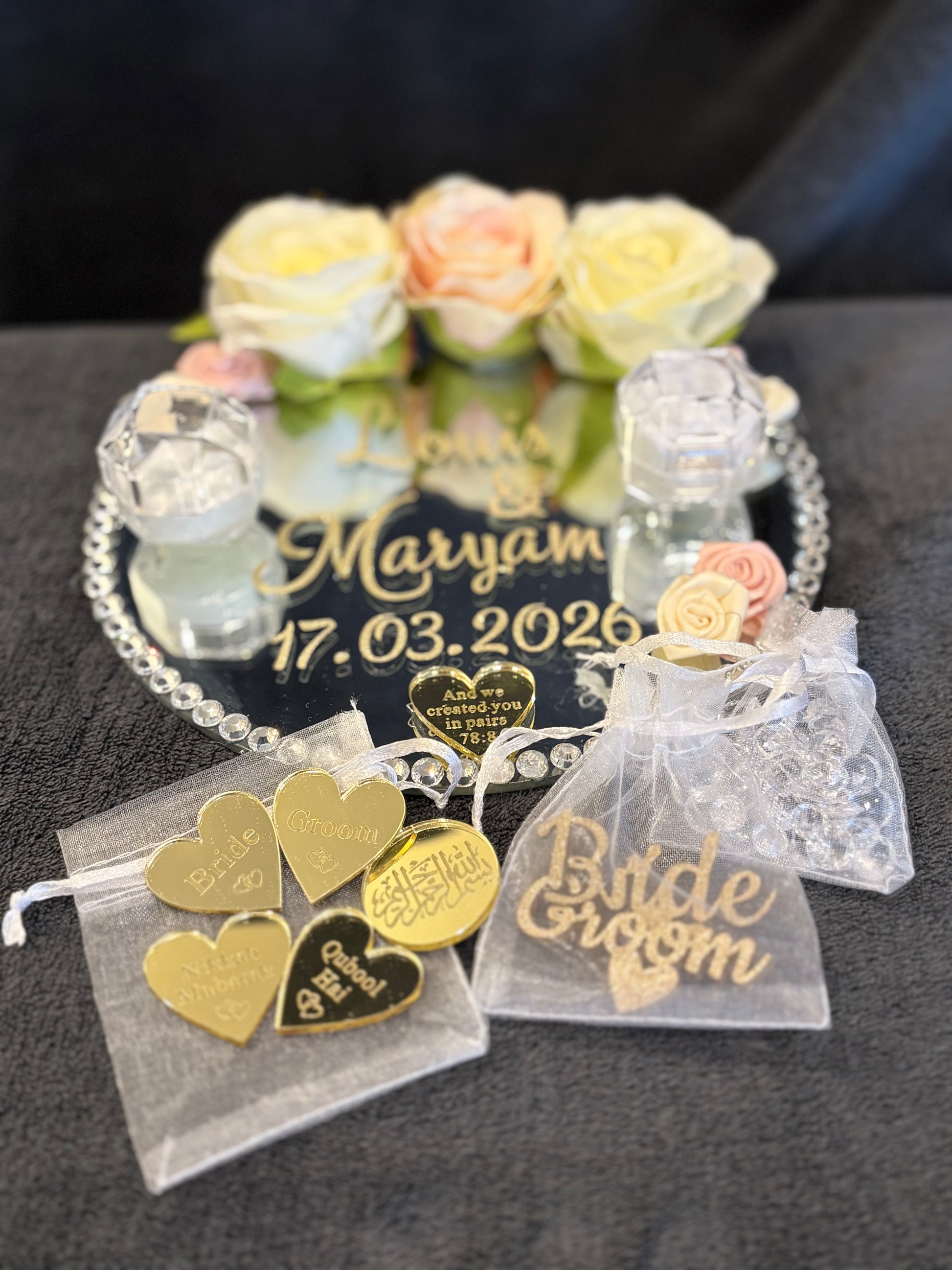 Wedding Ring Tray.Nikkah Tray. - The Nikkah Pen Store
