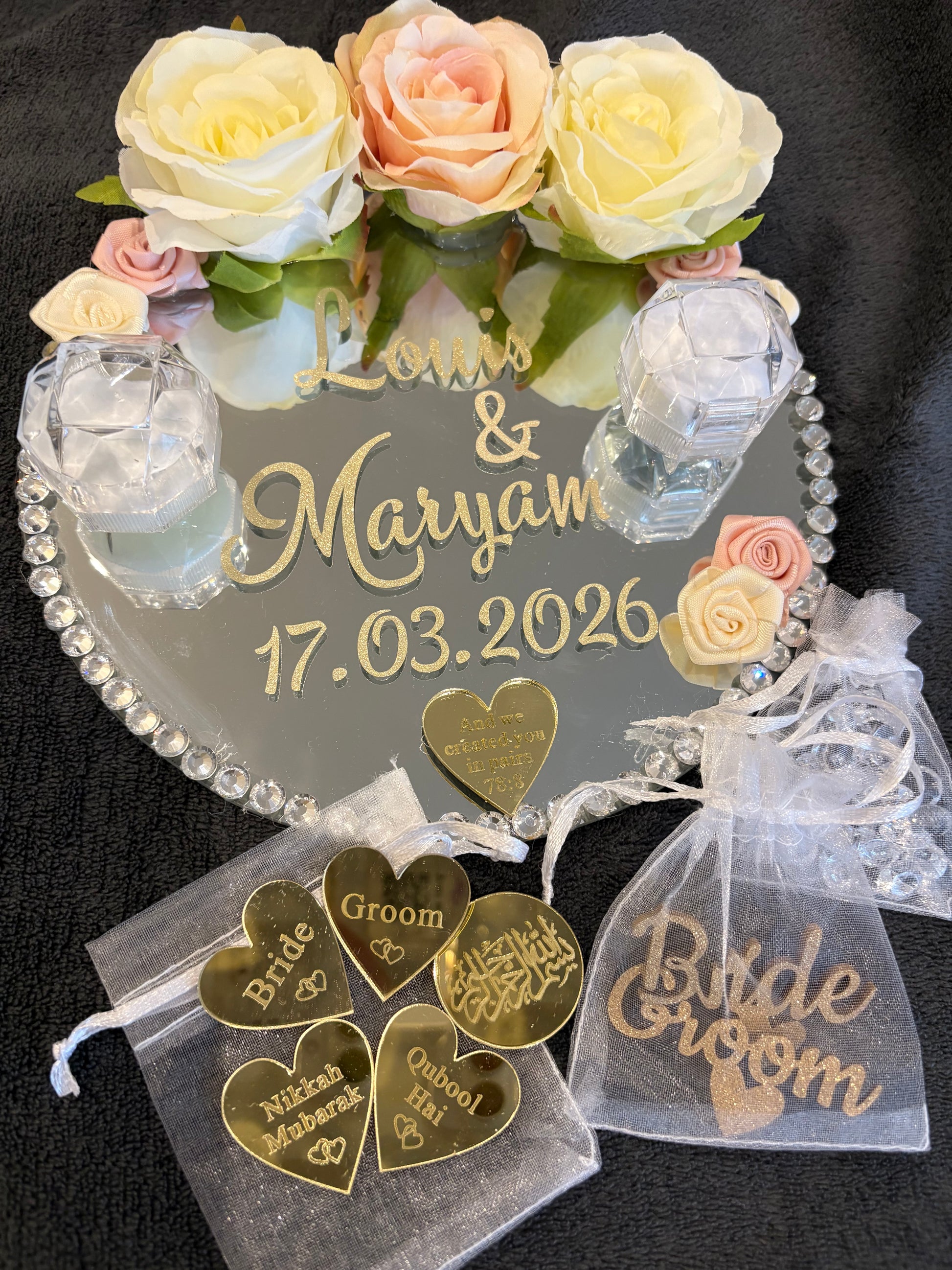 Wedding Ring Tray.Nikkah Tray. - The Nikkah Pen Store