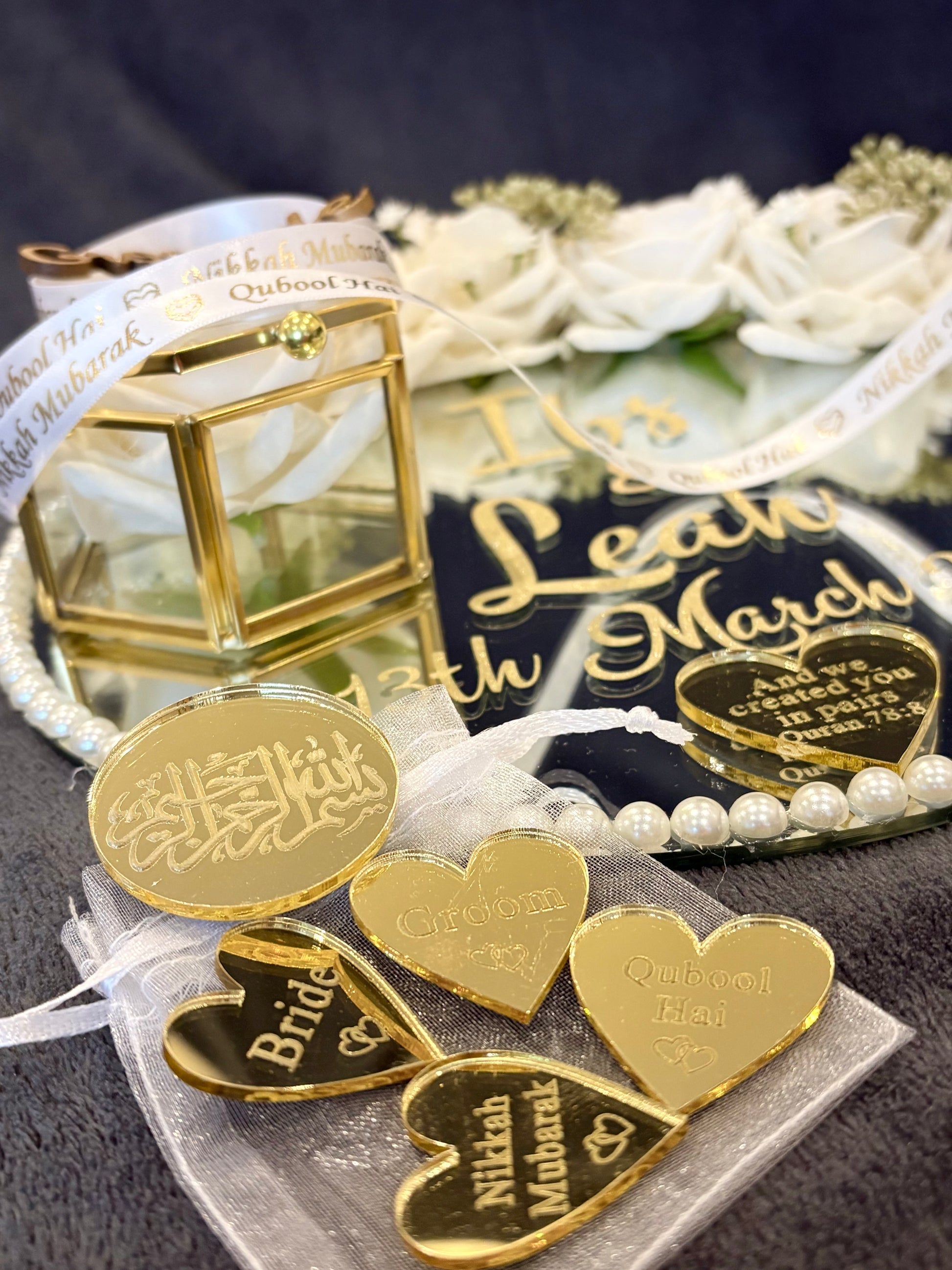 Wedding Ring Tray.Nikkah Gift. - The Nikkah Pen Store