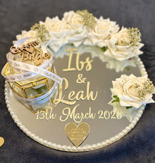 Wedding Ring Tray.Nikkah Gift. - The Nikkah Pen Store