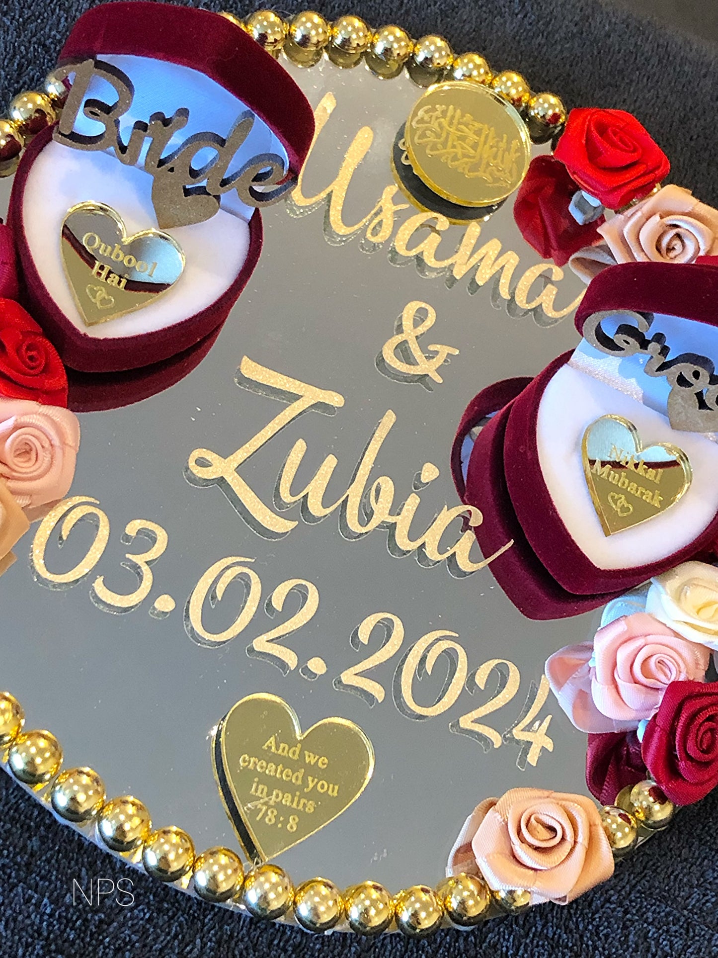 Wedding Ring Tray.Engagement Tray. - The Nikkah Pen Store