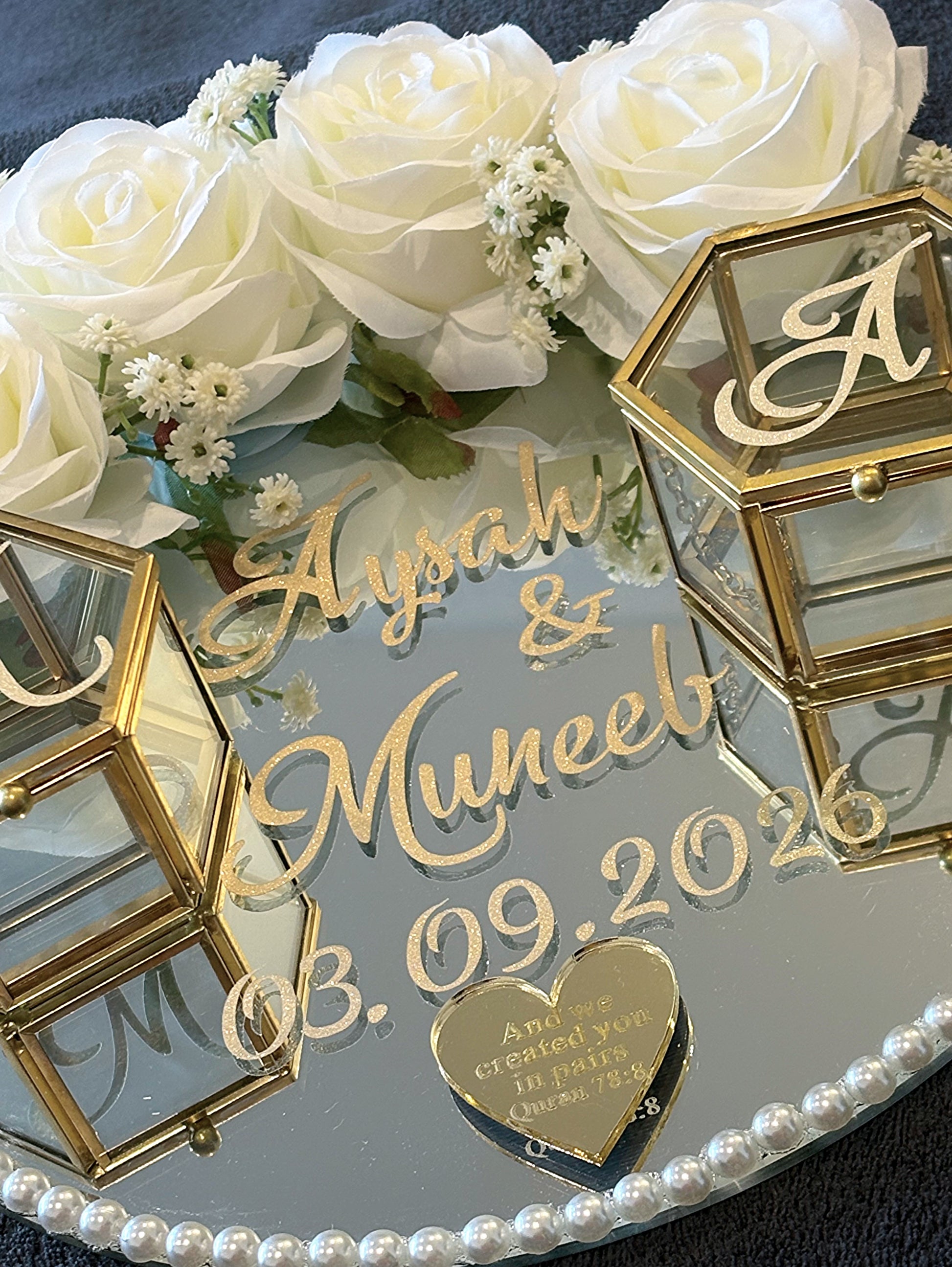 WEDDING RING TRAY.ENGAGEMENT RING TRAY. - The Nikkah Pen Store
