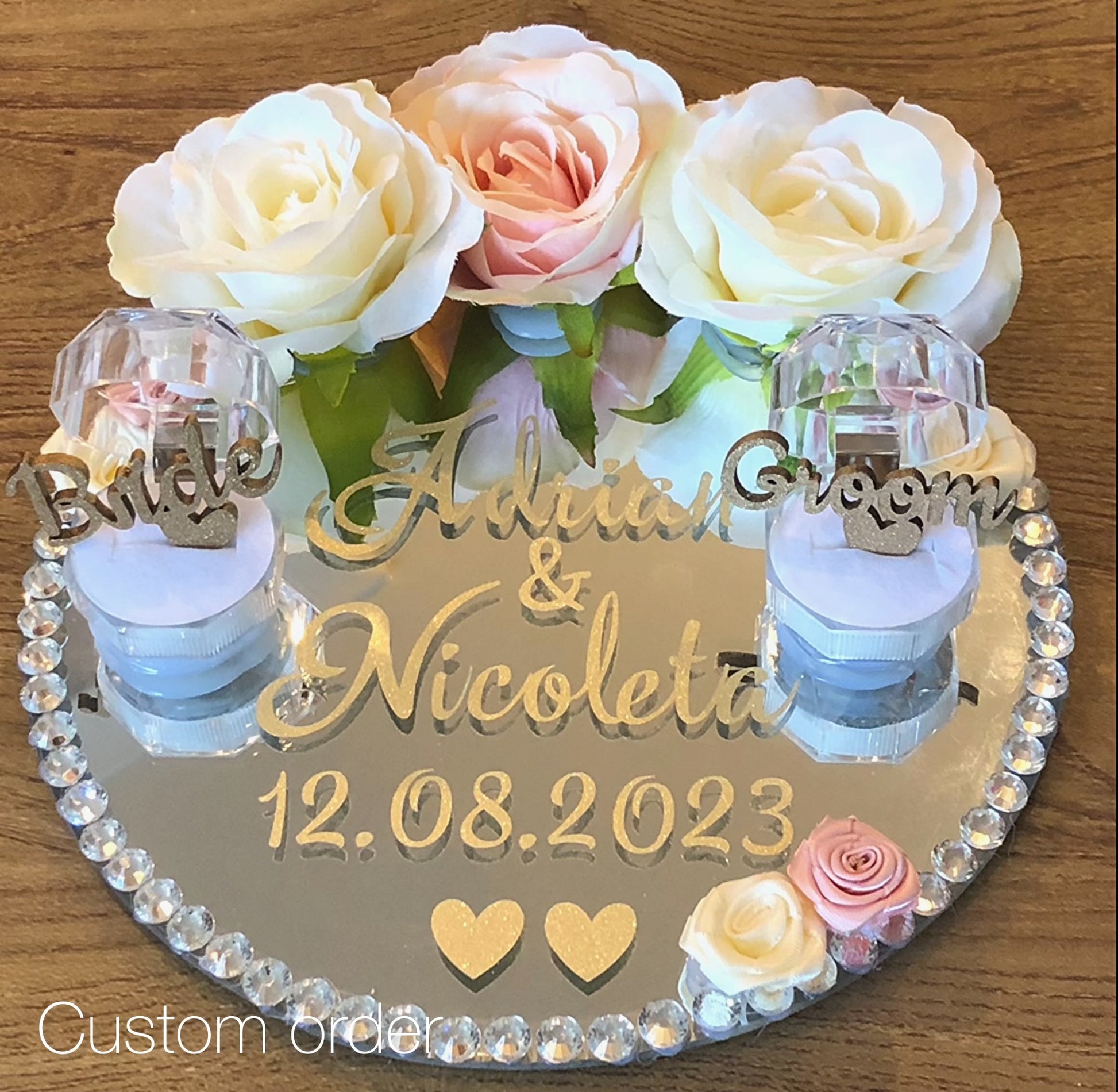 Wedding Ring Tray.Nikkah Tray.- The Nikkah Pen Store